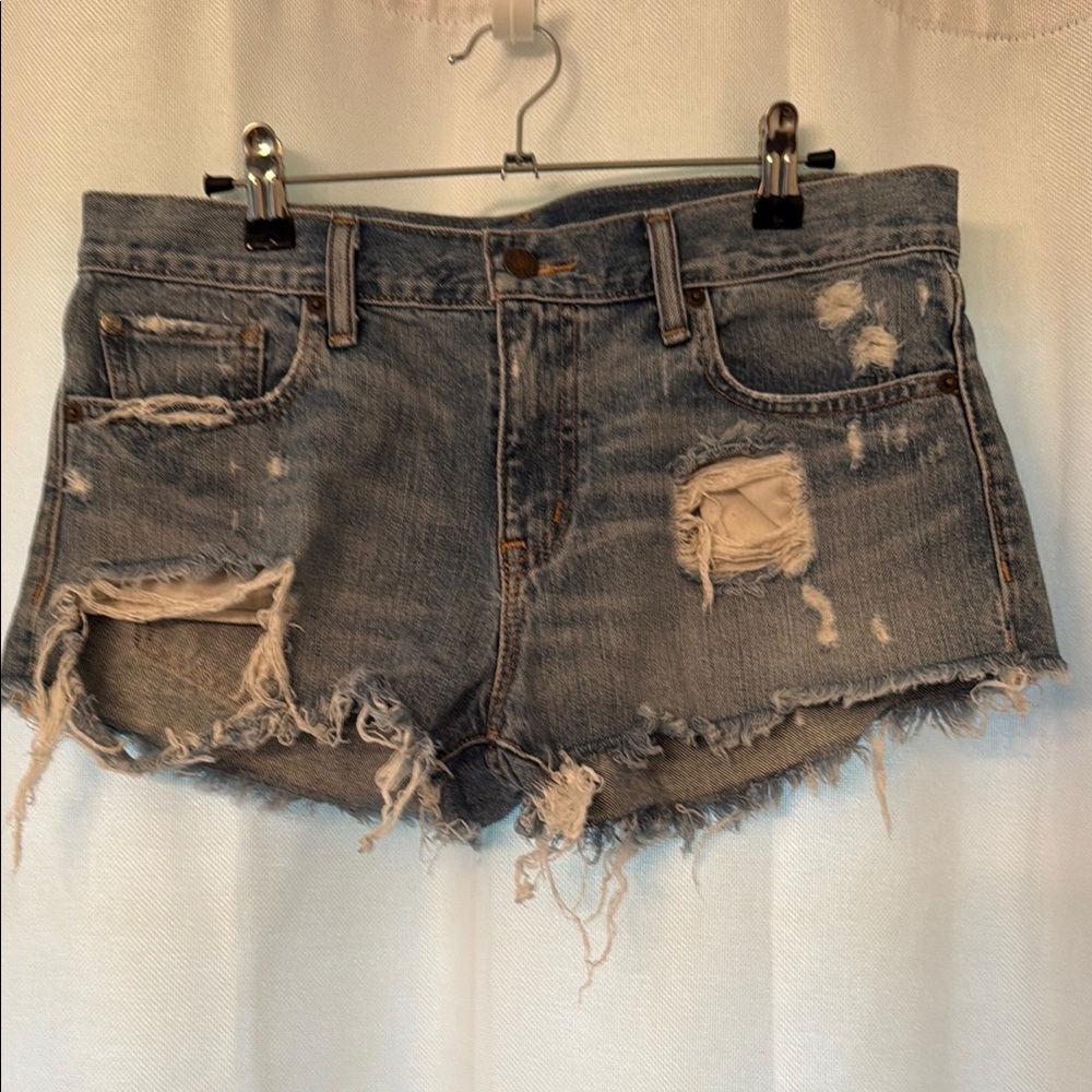 Denim & Supply Distressed Denim Shorts